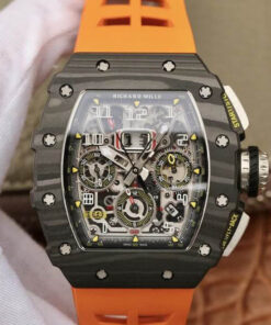 Replica KV Factory Richard Mille RM11-03 Carbon Fiber Orange Strap - Buy Replica Watches