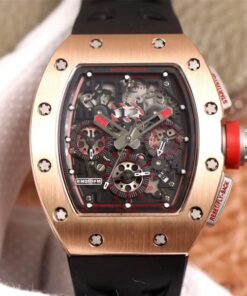 Replica KV Factory Richard Mille RM011-03 Flyback Chronograph Rose Gold Case Swiss RMAC3 - Buy Replica Watches