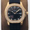 Replica PPF Factory Patek Philippe Aquanaut 5067A Quartz Movement Rose Gold Black Dial - Buy Replica Watches