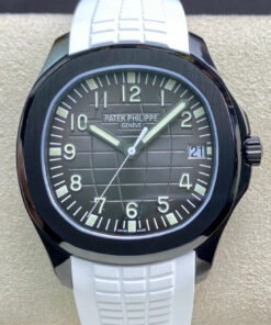 Replica ZF Factory Patek Philippe Aquanaut PP5167 DLC White Strap - Buy Replica Watches