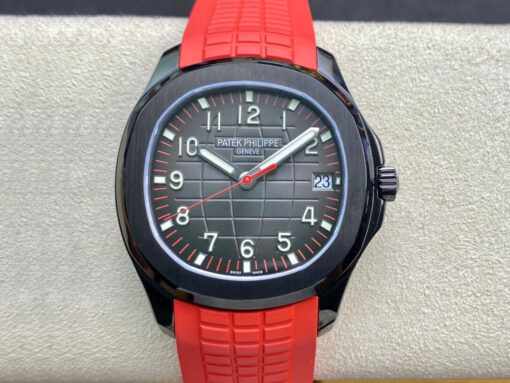 Replica ZF Factory Patek Philippe Aquanaut PP5167 DLC Black Dial - Buy Replica Watches