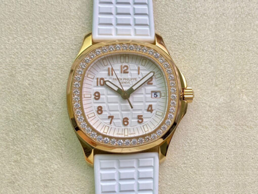 Replica PPF Factory Patek Philippe Aquanaut 5067A Quartz Movement Yellow Gold Case - Buy Replica Watches