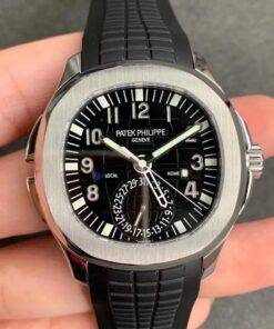 Replica GR Factory Patek Philippe Aquanaut 5164A-001 Black Dial - Buy Replica Watches