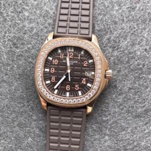 Replica PPF Factory Patek Philippe Aquanaut 5068R-001 Rose Gold Brown Dial - Buy Replica Watches