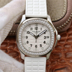 Replica PPF Factory Patek Philippe Aquanaut 5067A-024 Diamond White Dial - Buy Replica Watches