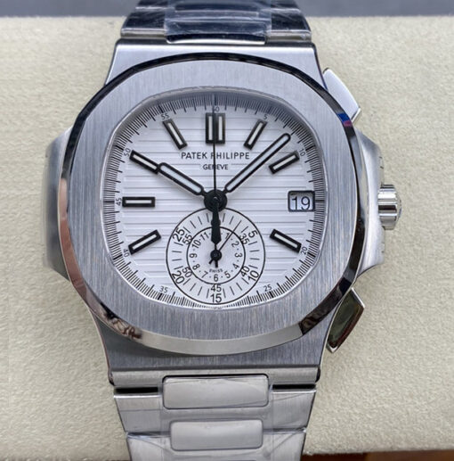 Replica PPF Factory Patek Philippe Nautilus 5980/1A-019 White Dial - Buy Replica Watches