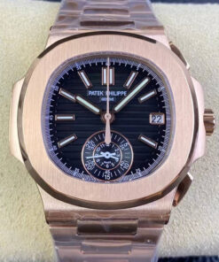 Replica 3K Factory Patek Philippe Nautilus 5980/1R-001 V2 Black Dial - Buy Replica Watches