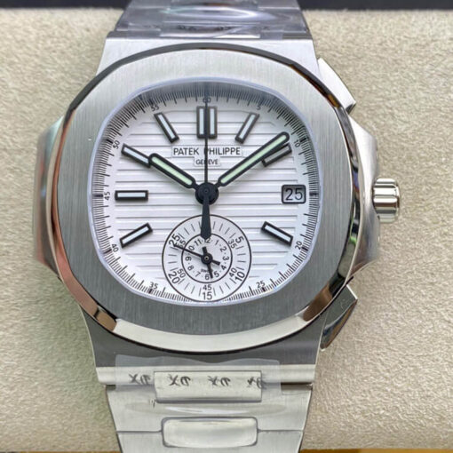Replica 3K Factory Patek Philippe Nautilus 5980/1A-019 V2 White Dial - Buy Replica Watches