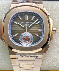 Replica 3K Factory Patek Philippe Nautilus 5980-1R V2 Rose Gold - Buy Replica Watches