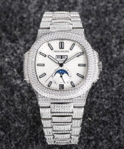 Replica R8 Factory Patek Philippe Nautilus 5726 Gypsophila Diamond White Dial - Buy Replica Watches