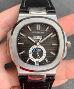 Replica GR Factory Patek Philippe Nautilus 5726/1A-001 Black Leather Strap - Buy Replica Watches