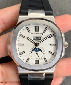 Replica GR Factory Patek Philippe Nautilus 5726 V2 Black Rubber Strap - Buy Replica Watches