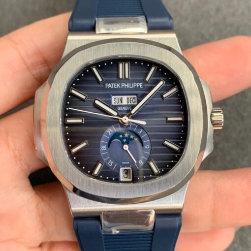 Replica GR Factory Patek Philippe Nautilus 5726 V2 Blue Rubber Strap - Buy Replica Watches