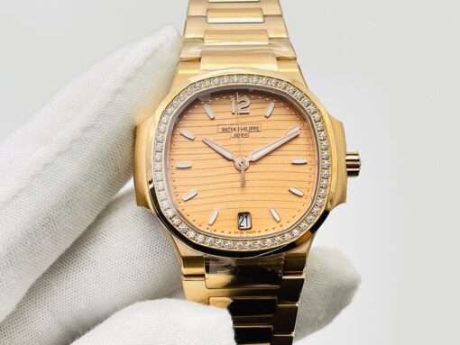 Replica 3K Factory Patek Philippe Nautilus Ladies 7118/1200R-010 Rose Gold - Buy Replica Watches