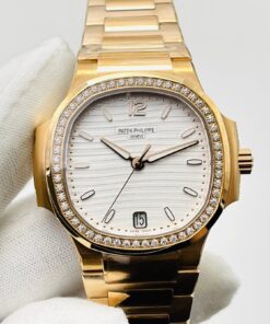 Replica 3K Factory Patek Philippe Nautilus Ladies 7118/1200R-001 Rose Gold - Buy Replica Watches