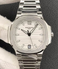 Replica 3K Factory Patek Philippe Nautilus Ladies 7118/1A-010 Silver Dial - Buy Replica Watches