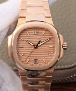 Replica PF Factory Patek Philippe Nautilus Ladies 7118-1R-010 Rose Gold - Buy Replica Watches