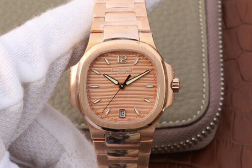 Replica PF Factory Patek Philippe Nautilus Ladies 7118-1R-010 Rose Gold - Buy Replica Watches