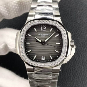 Replica PF Factory Patek Philippe Nautilus Ladies 7118-1200A-011 Diamond Bezel - Buy Replica Watches