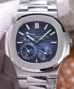 Replica PF Factory Patek Philippe Nautilus 5712/1A-001 Blue Dial Steel Strap - Buy Replica Watches