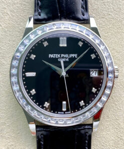 Replica ZF Factory Patek Philippe Calatrava 5298P-012 Black Dial - Buy Replica Watches