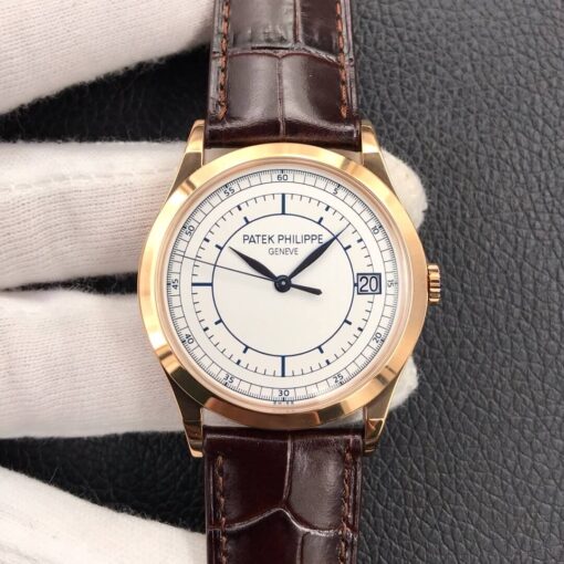 Replica ZF Factory Patek Philippe Calatrava 5296R-001 Rose Gold White Dial - Buy Replica Watches