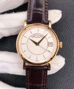 Replica ZF Factory Patek Philippe Calatrava 5153J-001 White Dial Rose Gold - Buy Replica Watches