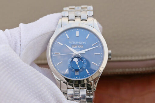 Replica KM Factory Patek Philippe Complications 5396/1G-001 White Gold Blue Dial - Buy Replica Watches