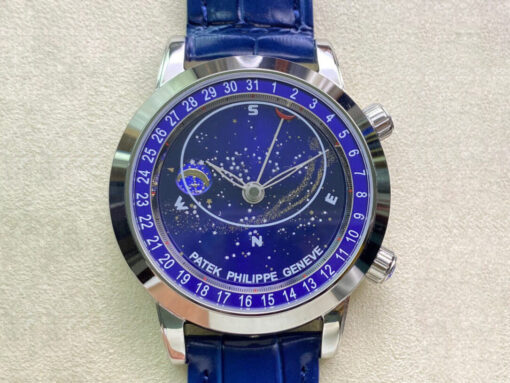 Replica AI Factory Patek Philippe Grand Complications 6102P-001 Sky Moon Blue Dial - Buy Replica Watches