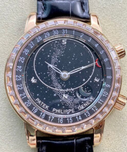Replica AI Factory Patek Philippe Grand Complications 6104R-001 Sky Moon Black Dial - Buy Replica Watches