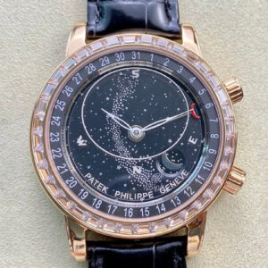 Replica AI Factory Patek Philippe Grand Complications 6104R-001 Sky Moon Black Dial - Buy Replica Watches