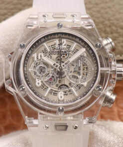 Replica Hublot Big Bang 411.JX.4802.RT White Transparent Dial - Buy Replica Watches