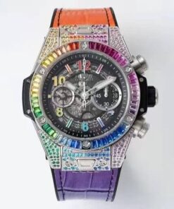 Replica ZF Factory Hublot BIG BANG Unico 411.NX.1117.LR.0999 Rainbow Skeleton Dial - Buy Replica Watches