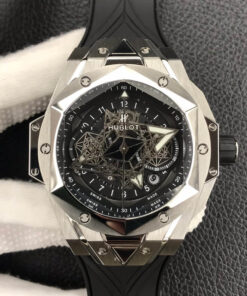 Replica HB Factory Hublot Big Bang Sang Bleu II 418.NX.1107.RX.MXM19 Black Dial - Buy Replica Watches