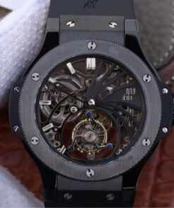 Replica Hublot Big Bang Hollow Tourbillon Ceramic Skeleton Dial - Buy Replica Watches