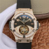 Replica Hublot Big Bang Tourbillon Rose Gold Black Dial - Buy Replica Watches