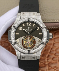Replica Hublot Big Bang Tourbillon Diamond Black Dial - Buy Replica Watches