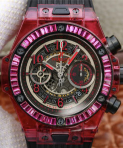 Replica Hublot Big Bang 411.JX.4802.RT Red Case Black Strap - Buy Replica Watches