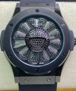 Replica Hublot Classic Fusion Takashi Murakami 507.CX.9000.RX.TAK21 Sunflower Black Dial - Buy Replica Watches