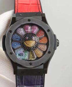 Replica Hublot Classic Fusion Takashi Murakami 507.CX.9000.RX.TAK21 Sunflower Colored Diamond Dial - Buy Replica Watches