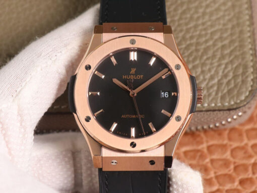 Replica WWF Factory Hublot Classic Fusion 511.OX.1181.LR Rose Gold Black Dial - Buy Replica Watches