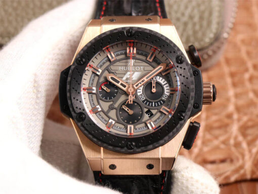 Replica V6 Factory Hublot King Power 703.ZM.1123.NR.FMO10 Rose Gold - Buy Replica Watches