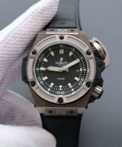 Replica V6 Factory Hublot King Power Oceanographic 731.NX.1190.RX Black Dial - Buy Replica Watches