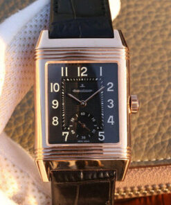 Replica Jaeger LeCoultre Reverso Q3732470 Rose Gold Black Dial - Buy Replica Watches