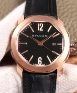 Replica BV Factory Bvlgari Octo 101963 BGOP41BGLD Black Dial - Buy Replica Watches