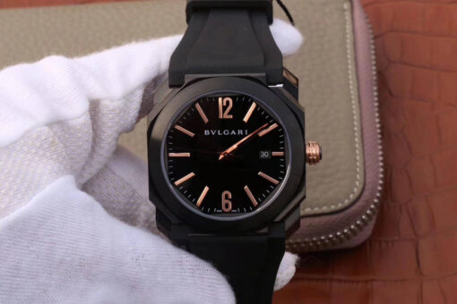 Replica Bvlgari Octo 102581 BGO41BBSVD Black Dial - Buy Replica Watches