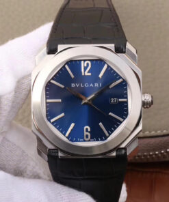 Replica Bvlgari Octo 102429 BGO38C3SLD Dark Blue Dial - Buy Replica Watches