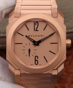 Replica BV Factory Bvlgari Octo Finissimo 102912 Rose Gold Dial - Buy Replica Watches