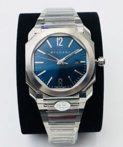 Replica BV Factory Bvlgari Octo 102105 BGO38C3SSD Blue Dial - Buy Replica Watches