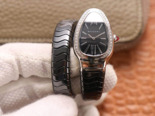 Replica BV Factory Bvlgari Serpenti Ceramic Black Dial - Buy Replica Watches